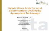 Hybrid Micro Grids for rural electrification: Developing …siteresources.worldbank.org/EXTAFRREGTOPENERGY/Resources/7173… · Hybrid Micro Grids for rural electrification: Developing