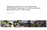 National Fire Academy FESHE Model Curriculum Bachelor… · National Fire Academy . FESHE Model Curriculum ... Analyze and discuss fire research goals and objectives ... National