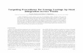 Targeting procedures for energy savings by heat ... procedures for...Targeting Procedures for Energy Savings by Heat Integration across Plants Hernan Rodera and Miguel J. Bagajewicz´