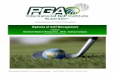 Diploma of Golf Management - PGA International Golf … of Golf Management (10459NAT) Domestic Student Prospectus - 2015 - Sydney Campus CRICOS Provider No: 02754G RTO No: 31270 Course