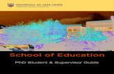 HUMANITIES: SCHOOL OF EDUCATION · general rules and policies for postgraduate ... Overview Application process A ... application to the Humanities Postgraduate