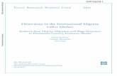 Distortions in the International Migrant Labor Market · 1. Distortions in the International Migrant Labor Market: Evidence from Filipino Migration and Wage Responses to Destination