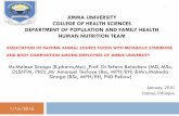 JIMMA UNIVERSITY COLLEGE OF AGRECULTURE … Sinaga.pdfJIMMA UNIVERSITY COLLEGE OF HEALTH SCIENCES DEPARTMENT OF POPULATION AND FAMILY HEALTH HUMAN NUTRITION TEAM ASSOCIATION OF FASTING