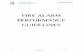 FIRE ALARM PERFORMANCE GUIDELINES - Facilities Alarm Performance Guidelines ... project. Manufacturer’s ... documented experience installing fire detection and alarm systems similar