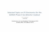 Topics on GERDA FE development - Max-Planck-Institut …€¦ ·  · 2015-03-20PCB substrate for the ... make long circuits ... at room temperature, ...