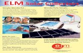 ELM Solar Collectors - Wholesale Solar Equipment ... · ELM Solar Collectors Simply Wonderful… Owning a swimming pool means poolside parties… early morning workouts… refreshing
