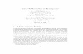 The Mathematics of Emergence - University of Chicagottic.uchicago.edu/~smale/papers/math-of-emergence.pdf · The Mathematics of Emergence∗ Felipe Cucker Department of Mathematics
