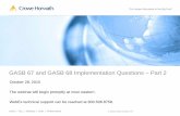 GASB 67 and GASB 68 Implementation Questions –Part 2 Implementation... · GASB 67 and GASB 68 Implementation Questions –Part 2 October 28, 2015 The webinar will begin promptly