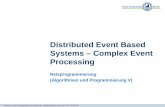 Distributed Event Based Systems – Complex Event … Linnert, linnert@inf.fu-berlin.de, Netzprogrammierung WS 2015 /16 Distributed Event Based Systems – Complex Event Processing