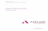 Applied TAM Tips & Tricks - appliedclientnetworknj.orgappliedclientnetworknj.org/.../appliedtamtipstricks2016update.pdfSESSION HANDOUT Beyond the Basics with Applied Epic Reporting