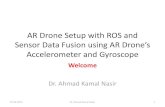 AR Drone Setup with ROS and Sensor Data Fusion using AR ... · EE565: Mobile Robotics LabTask4: AR Drone setup with ROS and sensor data fusion using AR Drone’s accelerometer and