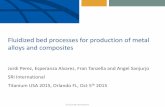Fluidized bed processes for production of metal alloys …c.ymcdn.com/sites/€¦ · Fluidized bed processes for production of metal ... FBR-CVD allows gas-solid chemical processes
