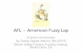AFL – American Fuzzy Lop - Meetupfiles.meetup.com/17933012/2015-03-introduction-fuzzing-with-afl.pdfAFL – American Fuzzy Lop A short introduction by Tobias Ospelt, March, 9th 2015