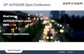 10th AUTOSAR Open Conference · extended by the functional clusters. AUTOSAR Runtime for Adaptive Applications (ARA) ... Generic Structure Template. WP-M-SWCT. Software Component