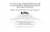 Noncrop and Industrial Vegetation Management Weed Scienceweedscience.ca.uky.edu/files/2005researchreport.pdf · Noncrop and Industrial Vegetation Management Weed Science ... A special