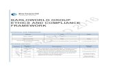 BARLOWORLD GROUP ETHICS AND COMPLIANCE FRAMEWORK  GROUP ETHICS AND COMPLIANCE ... As a responsible corporate citizen, ... • Ethics and Governance • Compliance