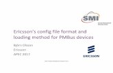 Ericsson’s config file format and loading method for …pmbus.org/Assets/Present/2017_APEC_PMBus_Config_File.pdf · Ericsson’s config file format and loading method for PMBus