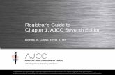 Registrar’s Guide to Chapter 1, AJCC Seventh Editions Guide... · Registrar’s Guide to ... • International method to clearly convey without ambiguity ... • Cannot continue