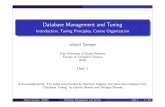 Database Management and Tuning Gamper (IDSE) Database Management and Tuning Unit 1 2 / 39. Course Organization Outline 1 Course Organization ... study DBMS manual report solutions