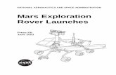 Mars Exploration Rover Launches - NASA Mars rover · Mars Exploration Rover Launches Press Kit ... water in Mars' history," said Dr. Joy Crisp, ... a division of the California Institute