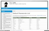 Default Passwords List | Dex CMS - Geekz0ne - default... · Efficient 5871 DSL Router login admin ... Tellabs 7120 root admin_1 SMC 7204BRA smc smcadmin NOKIA 7360 (none) 9999 SMC