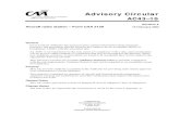 Advisory Circular - Civil Aviation Authority of New Zealand · Advisory Circular AC43–10 Revision 6 ... Compass safe distances determined in accordance with British Standard 3G.100: