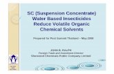 SC (Suspension Concentrate) Water Based … are SC...ISO 9001 GMP ISO 14001 SC (Suspension Concentrate) Water Based Insecticides Reduce Volatile Organic Chemical Solvents JOHN B. RALPH