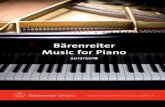 Spa233 Piano 2017 18 neu - Bärenreiter · Easy Piano Pieces and Dances ..10 ... Skrjabin / Igor Stravinsky / ... repertoire of piano music for two and four hands of easy to