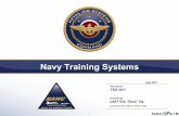 Navy Training Systems - NAVAIR Training Systems . TSIS 2017 . CAPT Erik “Rock” Etz. June 2017 . Commanding Officer, NAWCTSD . 1 . ... (407) 380-8085 Brian.Hicks@navy.mil Competitive