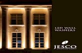 LED WALL WASHERS - Jesco Lighting architectural-grade LED Wall Washers Series provide a wide range ... of outdoor billboards, indoor/outdoor signage. • Lighting of wide fountains