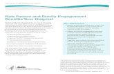 How Patient and Family Engagement Benefits Your … 17, 2014 · How Patient and Family Engagement Benefits Your Hospital . ... health, symptom resolution, functioning, pain control,