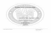School Improvement Plan · School Improvement Plan Louisiana Department of Education School Improvement Plan Revised Spring 2010 School Improvement Plan …