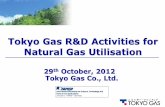 Tokyo Gas R&D Activities for Natural Gas Utilisation€¦ ·  · 2012-10-31Tokyo Gas R&D Activities for Natural Gas Utilisation . 1 ... storag e tank Hot water supply Natural gas