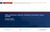 The African Lions: Kenya country case study - Brookings African Lions: Kenya country case study ... ease of doing business reforms; increased and ... (World Bank 2014).