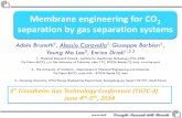 Membrane engineering for CO separation by gas … engineering for CO 2 separation by gas separation systems ... separation, that means integrated process design and optimization of