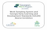 Work Sampling P4 (5th Edition) Domain: Personal and ... · Work Sampling/Georgia Early Learning and Development Standards ... stories, or books with prior ... SED2.4c Uses pretend