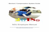 NSU Employee Manual - Nova Southeastern University€¦ ·  · 2016-03-18Procedural Information – Section C ... Section A: Workers’ Comp Works for You (English) Section A: Compensación