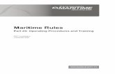 Maritime Rules Part 23 - Operational Procedures & Training ·  · 2016-10-31Maritime Rules Part 23: ... IMO: 23.2 Amendment 6 Maritime Rules Various SOLAS-related Amendments 2015