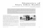 Memories of Mary Ellen Rudin · Mary Ellen Rudin Georgia Benkart, Mirna Džamonja, and Judith Roitman, ... It’s a very easy house to work in. It has a living room two stories high,