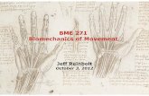BME 271 Biomechanics of Movement - University of …rrg.utk.edu/resources/BME271/lectures/BME_271_Lecture_1_AND_2...BME 271: Biomechanics of Movement Outline for Today Objectives of