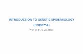 INTRODUCTION TO GENETIC EPIDEMIOLOGY …kvansteen/GeneticEpi-PublicHealth/ac1011... · Introduction to Genetic Epidemiology ... Tobin M and Hopper J. Key concepts in ... disease in