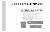 CRM-1652RF - Alpine Français Español FROM CHM-1652RF 3L RF 25-July-97 R CD Changer Controller CRM-1652RF • OWNER'S MANUAL Please read this manual to maximize your