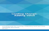 Leading Change, Adding Value - NHS England€¦ ·  · 2017-06-07Leading Change, Adding Value. A framework for nursing, midwifery and care staff - summary document. May 2016