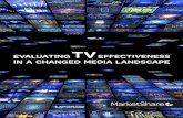 EVALUATING TV EFFECTIVENESS IN A CHANGED … · different media in an effective marketing plan. ... to many online business marketers, we also found that TV gen- ... of the TV bud-get
