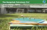 The Bangchak Petroleum PLC - listed companybcp.listedcompany.com/misc/presentation/20160811-bcp-am-2q2016.pdfRefinery Performance –Better Market GRM, Positive Impact from Inventory