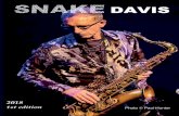 SNAKE DAVIS at “Jazz at The Keys ... - Soulful Melodic Sax · Classic Sax Solos performing at the Village Hall, Vernon Crescent, Ravenshead, Nottingham, NG15 9BN. Doors 7.15pm Tickets