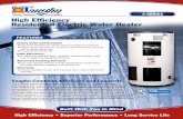 Water Heaters Controllers S-SERIES High Efficiency ... · High Efficiency Residential Electric Water Heater Available From 10 - 119 Gallon Capacities The S-Series electric water heater