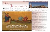 Third Sunday in Ordinary Time • January 21, 2018 TJOSEPH S · 3 1 9 E S o u t h S t r e e t , P O ... that Christ Jesus won for all on the cross. ... Financial Stewardship