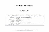 CELSION CORP - files.shareholder.comfiles.shareholder.com/downloads/CLN/0x0xS1047469-09-3319/749647... · CELSION CORPORATION FORM 10 ... DOCUMENTS INCORPORATED ... the potential