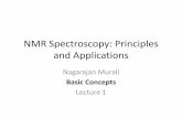 NMR Spectroscopy: Principles and Applicationschem.rutgers.edu/~nmurali/nmr_course/Chem_542_Spring2010_Lecture_1.pdfNMR Spectroscopy: Principles and Applications Nagarajan Murali Basic
